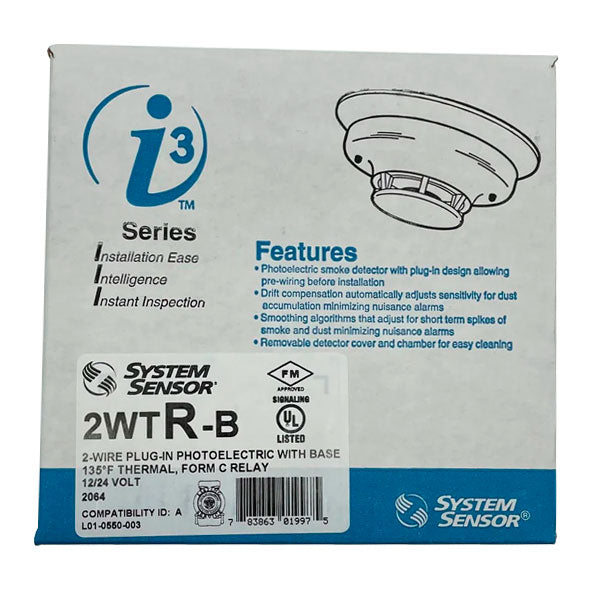 System Sensor 2WTR-B Smoke Detector with a Thermal Sensor