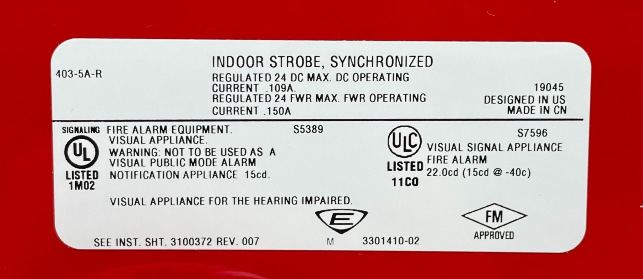 Edwards 403-5A-R - The Fire Alarm Supplier