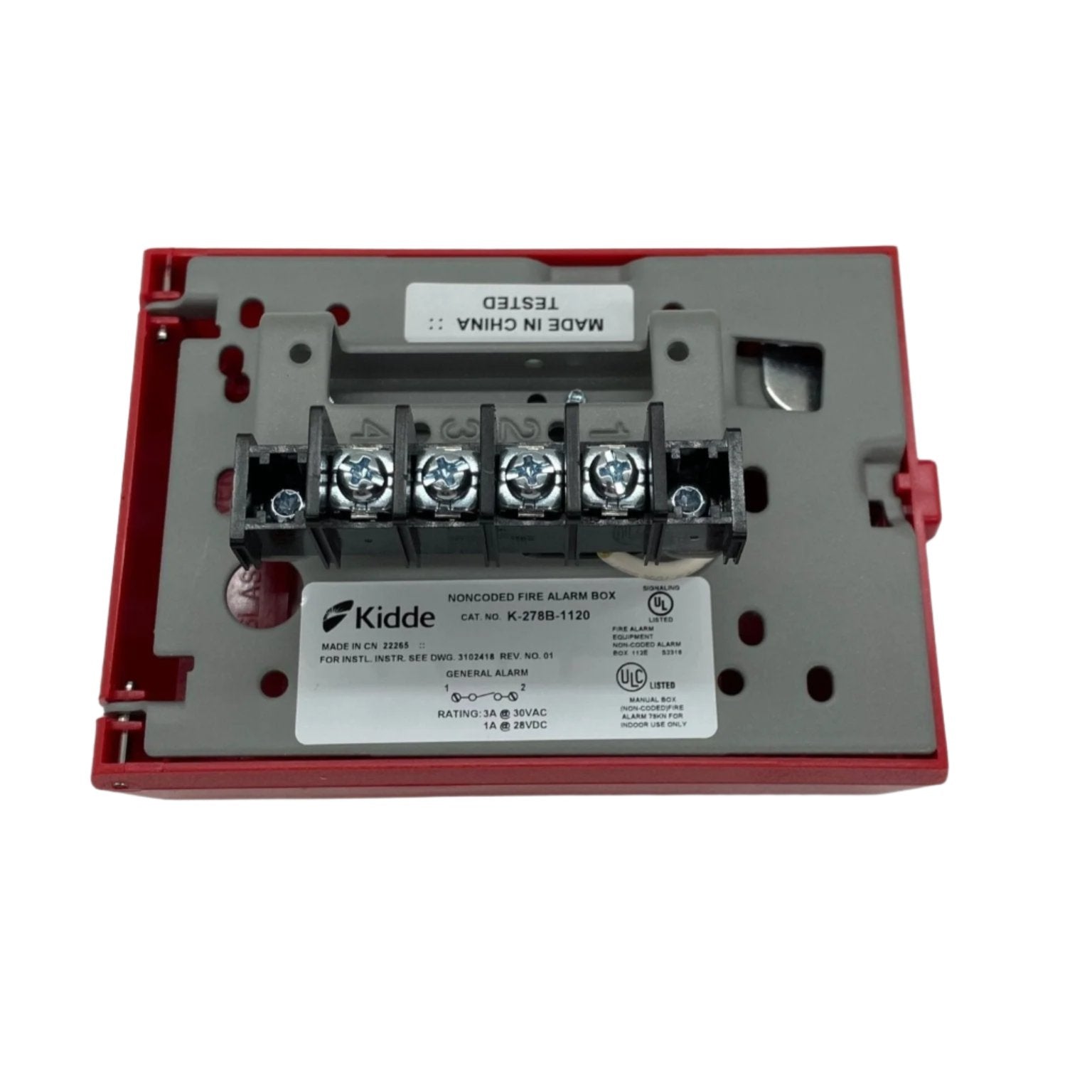 Edwards K-278B-1120 - The Fire Alarm Supplier