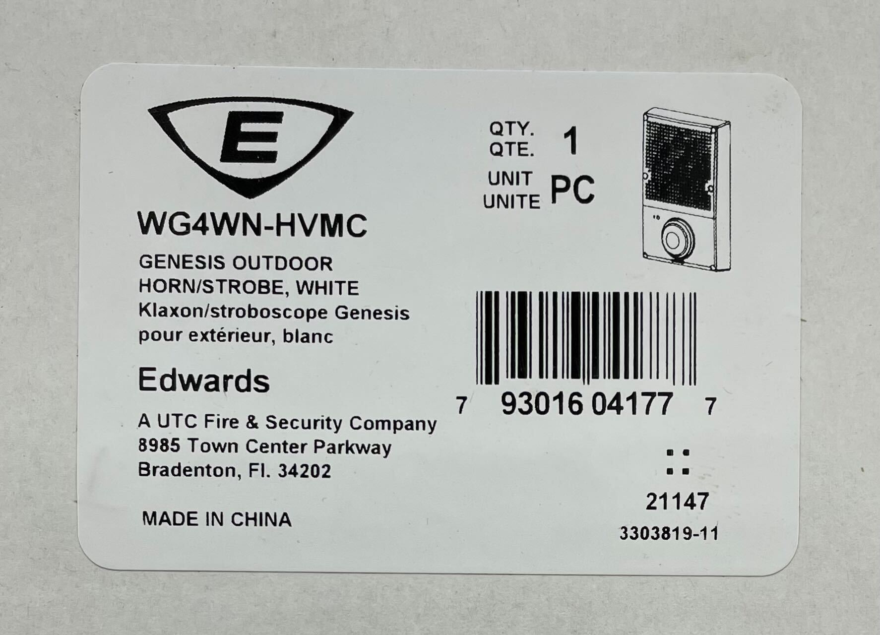 Edwards WG4WN-HVMC - The Fire Alarm Supplier