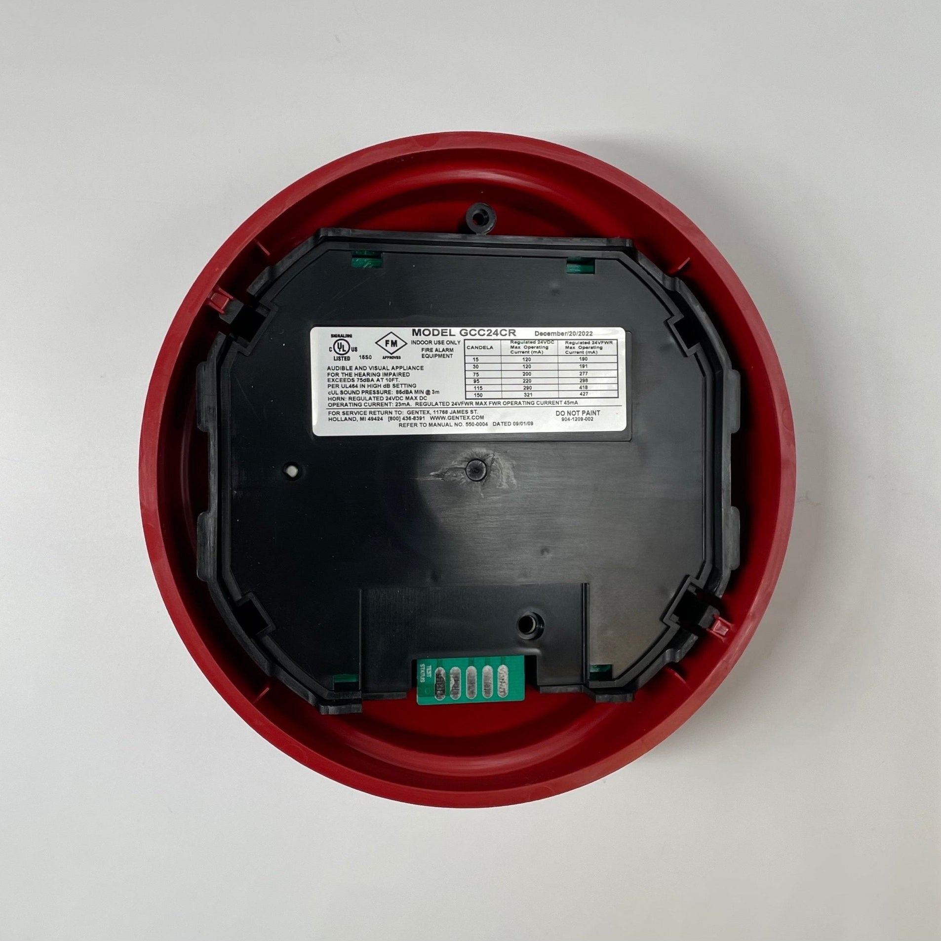 Gentex GCC24CR - The Fire Alarm Supplier