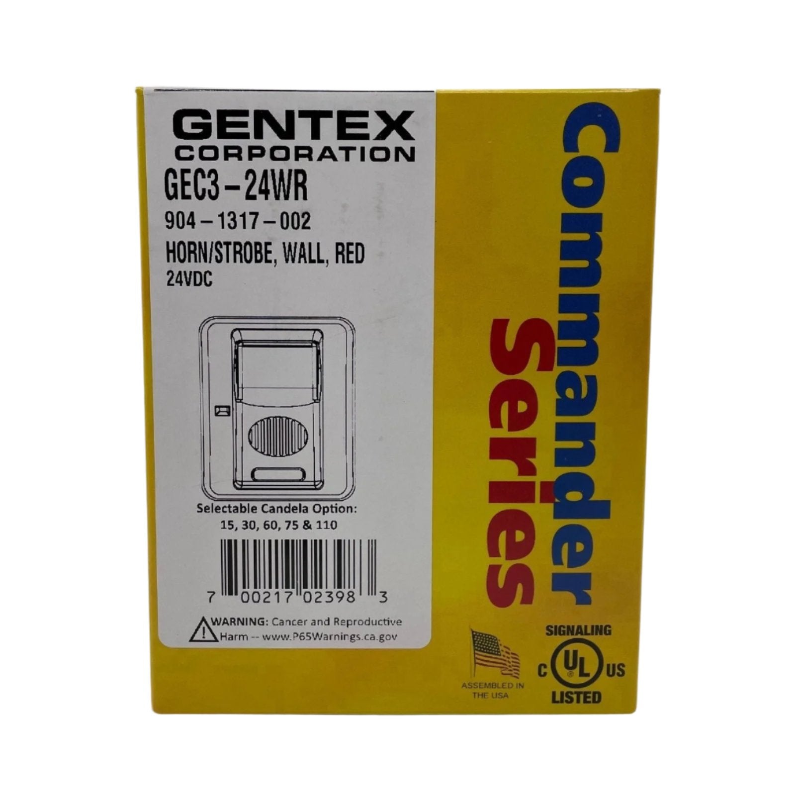 Gentex GEC3-24WR - The Fire Alarm Supplier