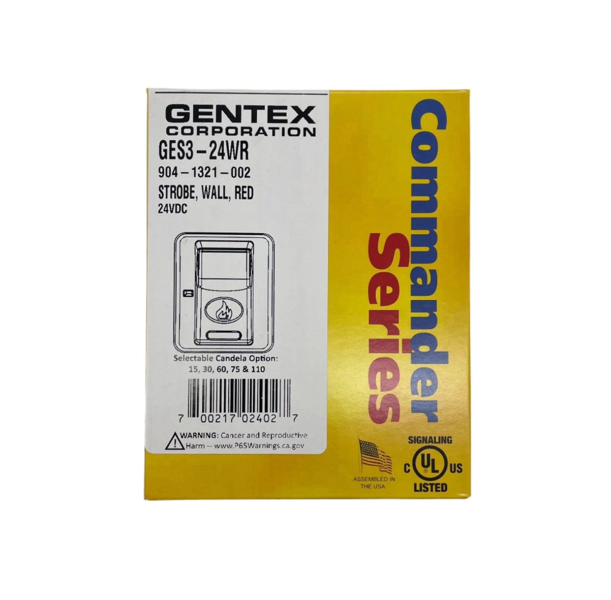 Gentex GES3-24WR - The Fire Alarm Supplier