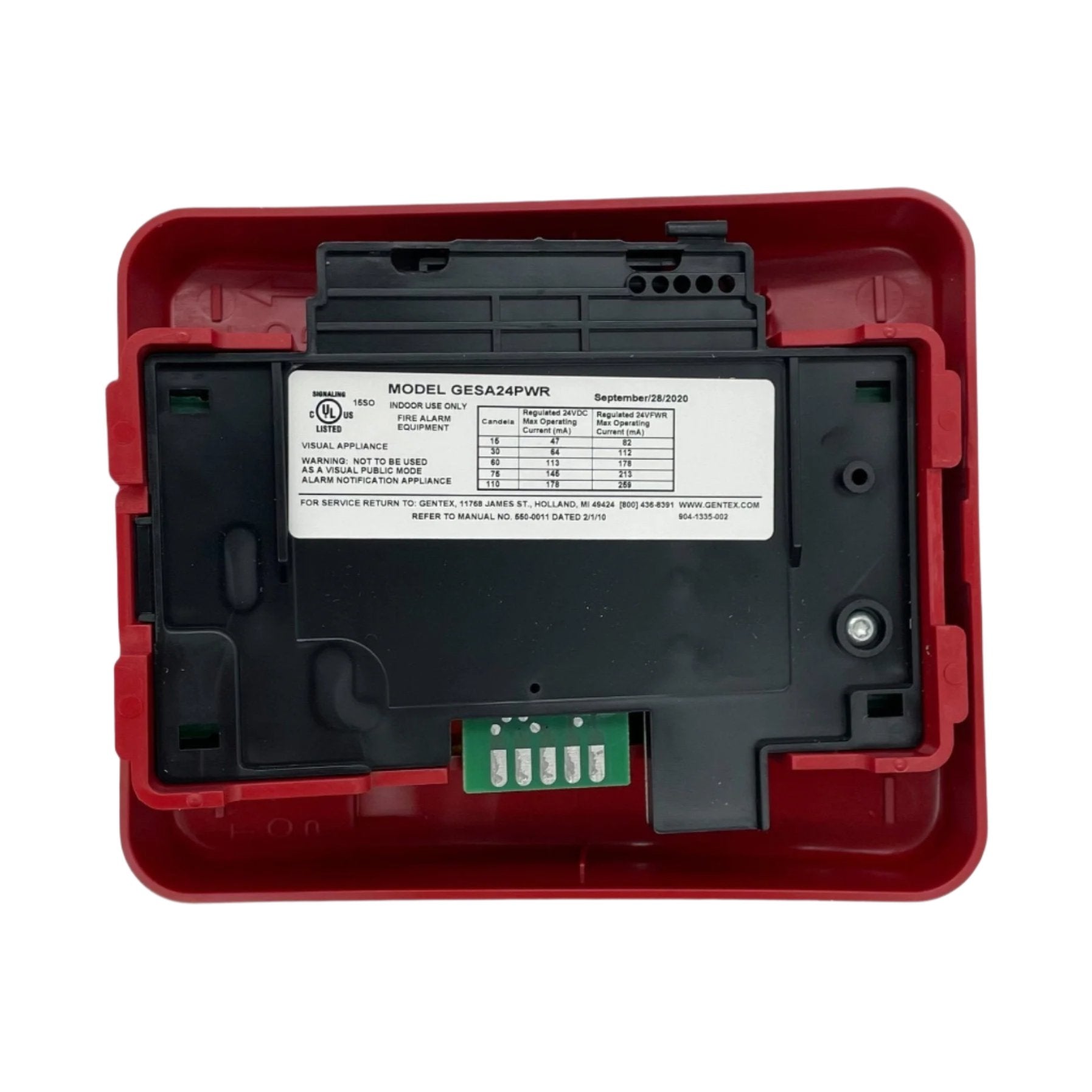 Gentex GESA24PWR - The Fire Alarm Supplier