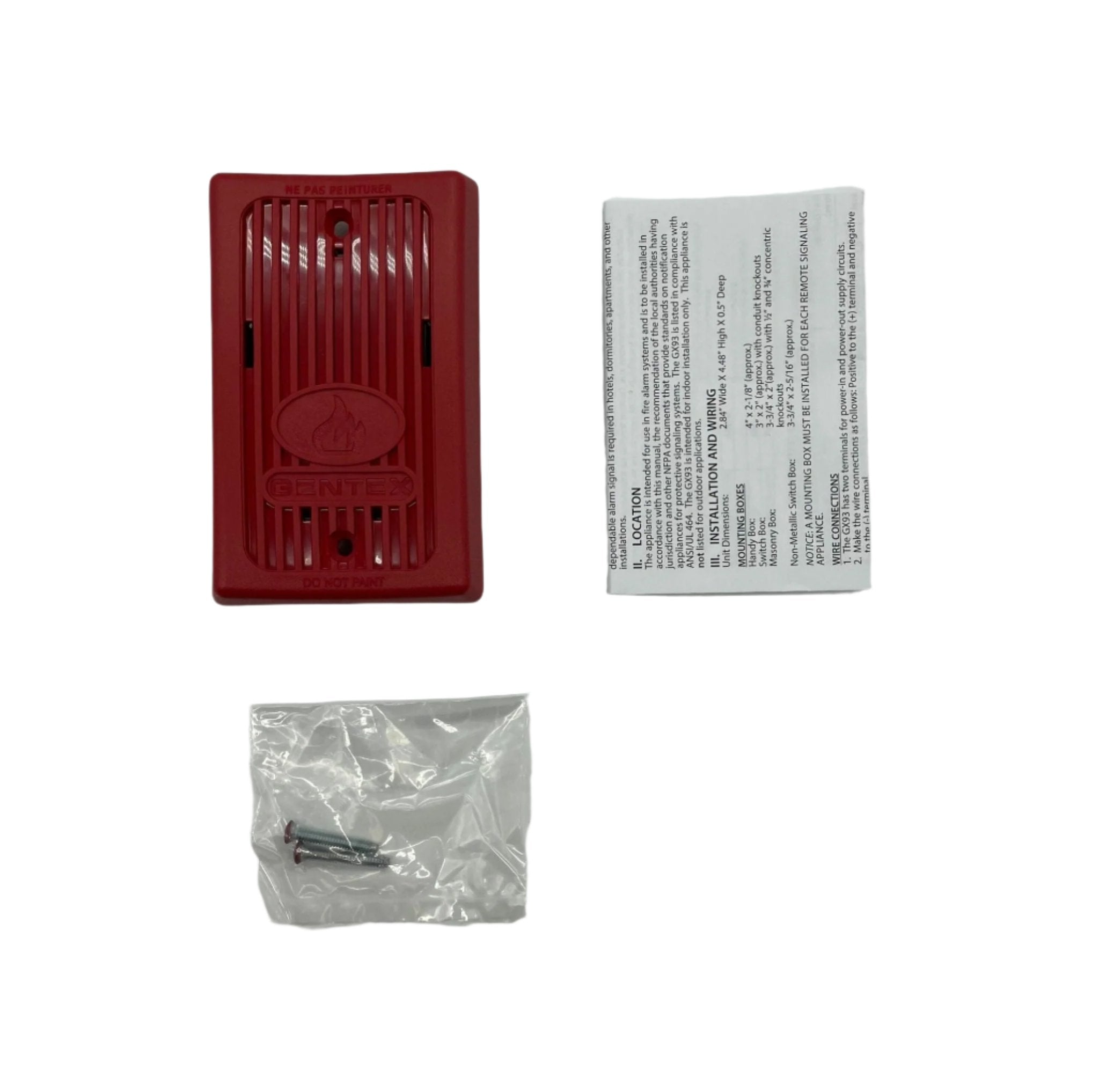 Gentex GX93-R - The Fire Alarm Supplier