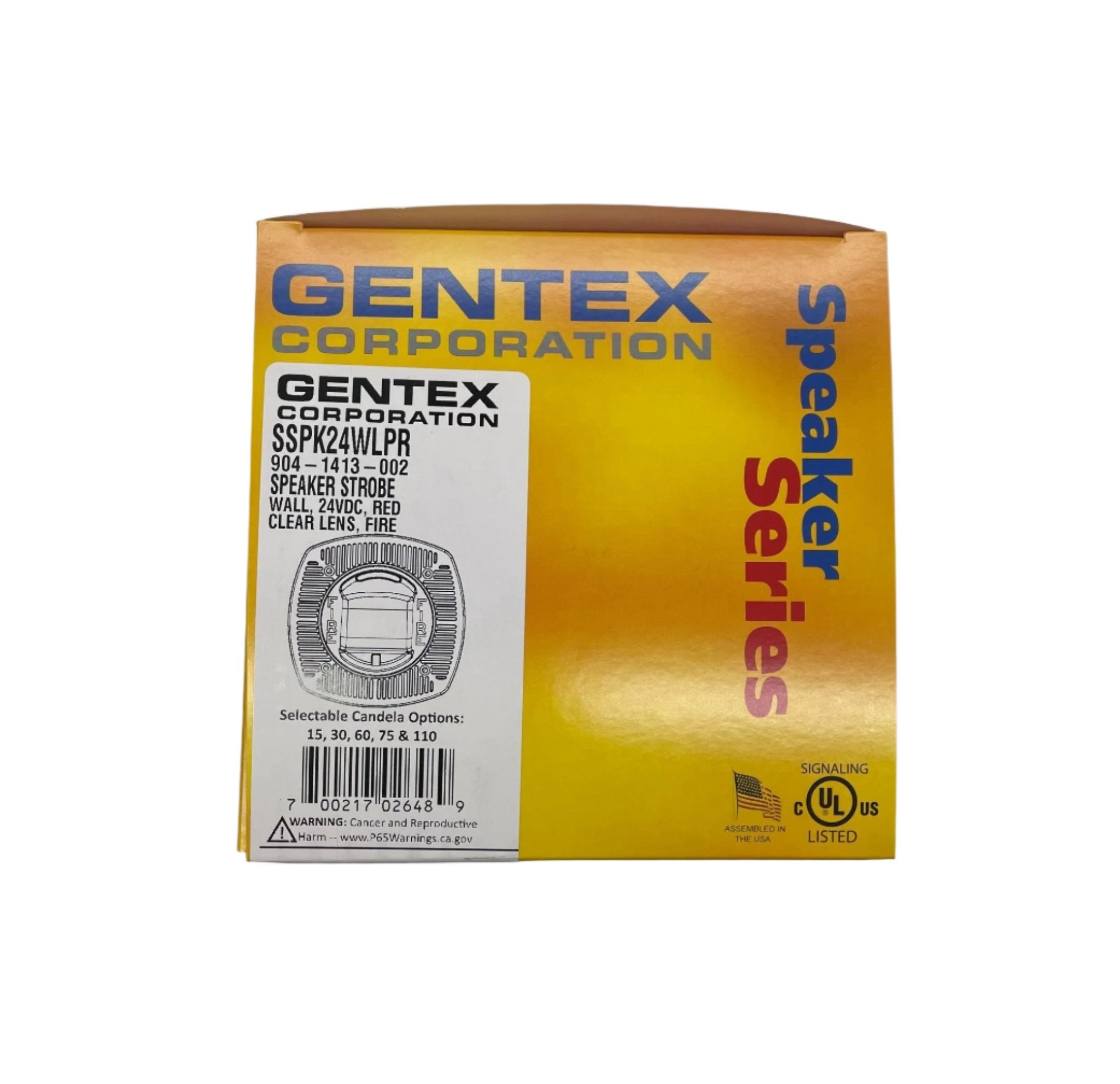 Gentex SSPK24WLPR - The Fire Alarm Supplier