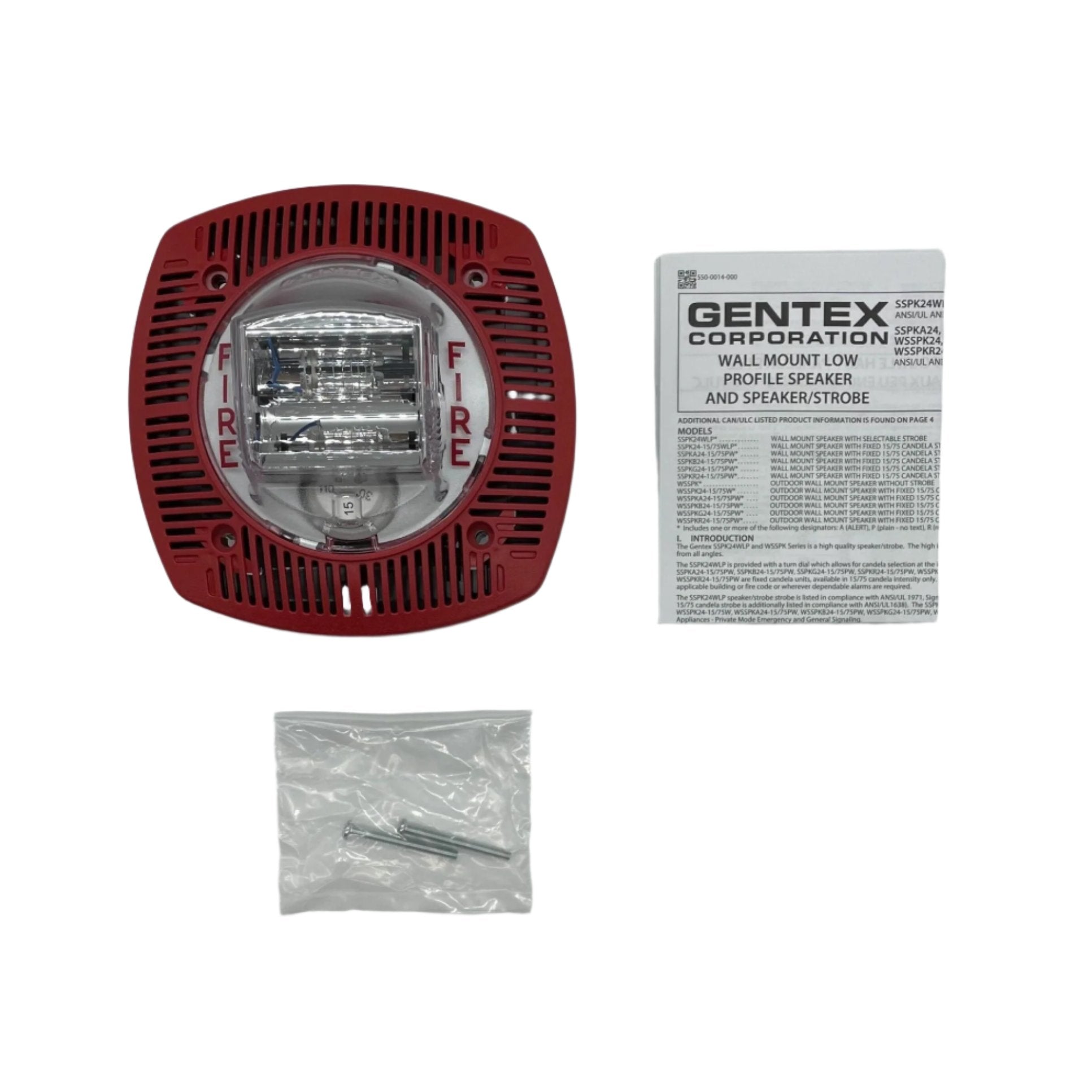 Gentex SSPK24WLPR - The Fire Alarm Supplier