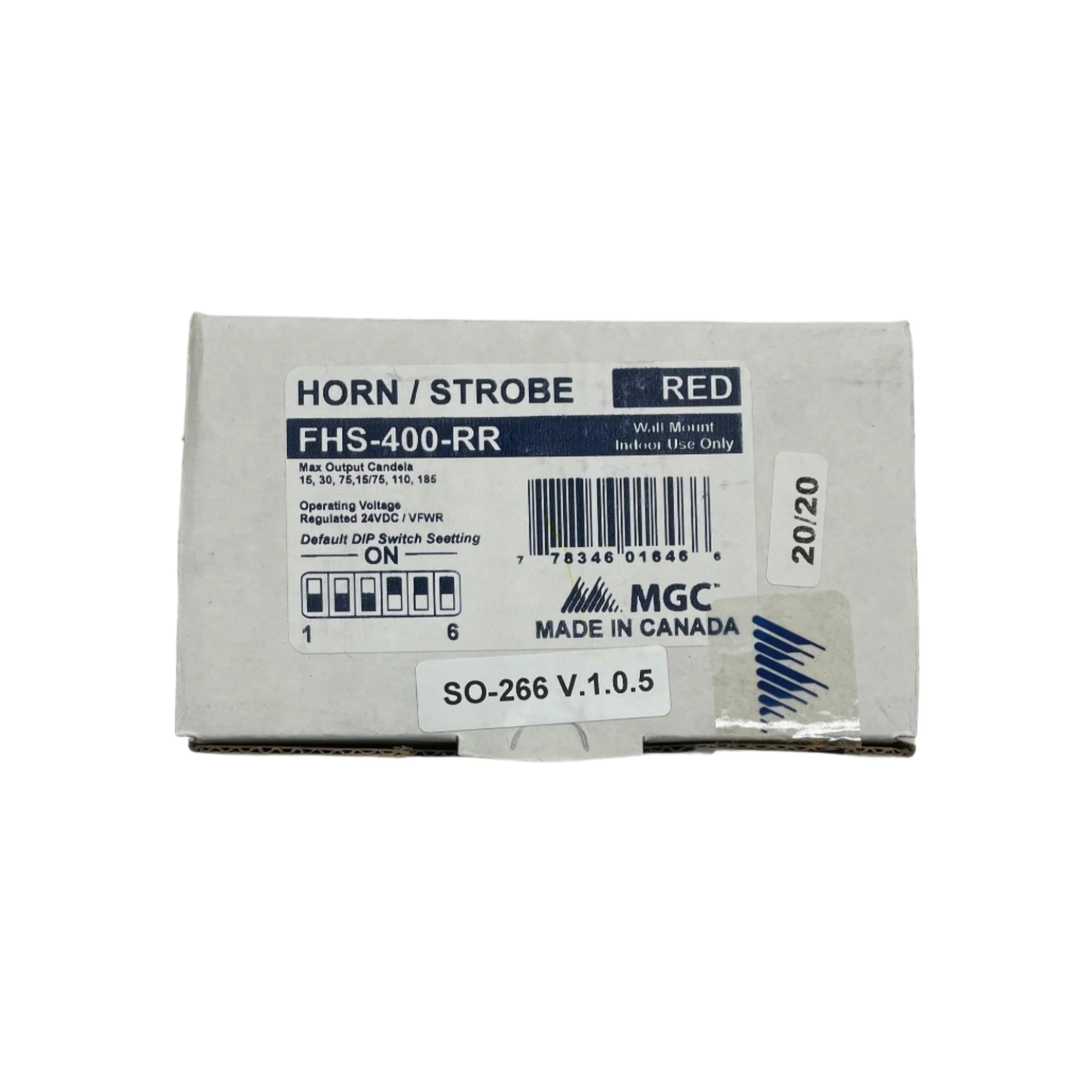 Mircom FHS-400-RR Wall Mount Horn Strobe - The Fire Alarm Supplier