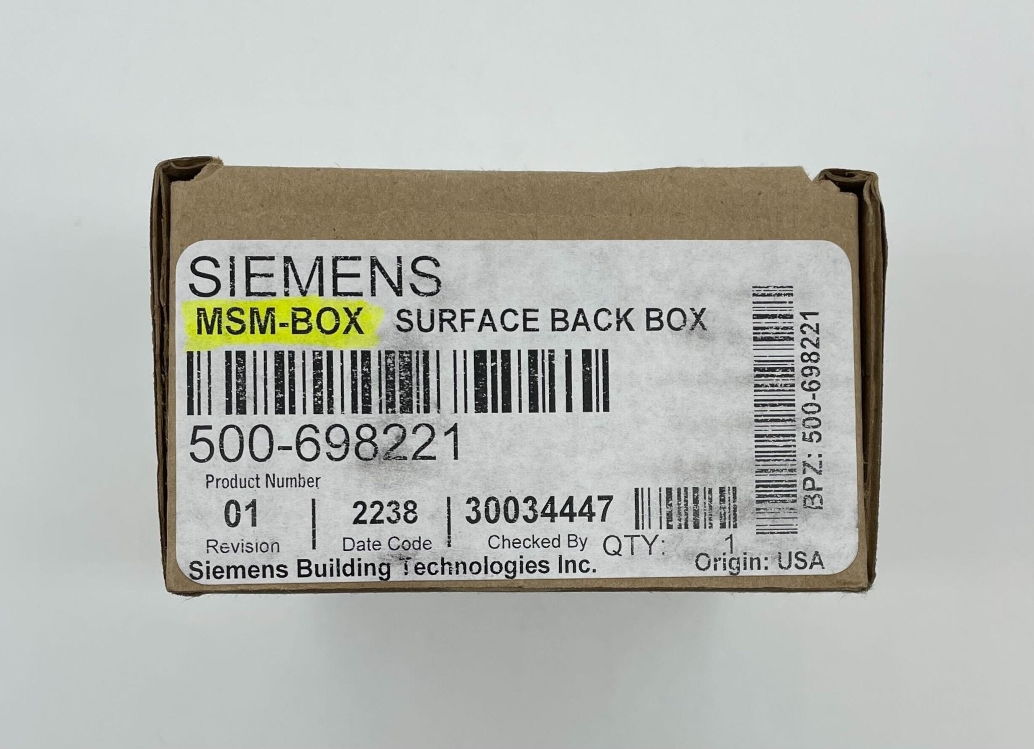 Siemens MSM-BOX - The Fire Alarm Supplier