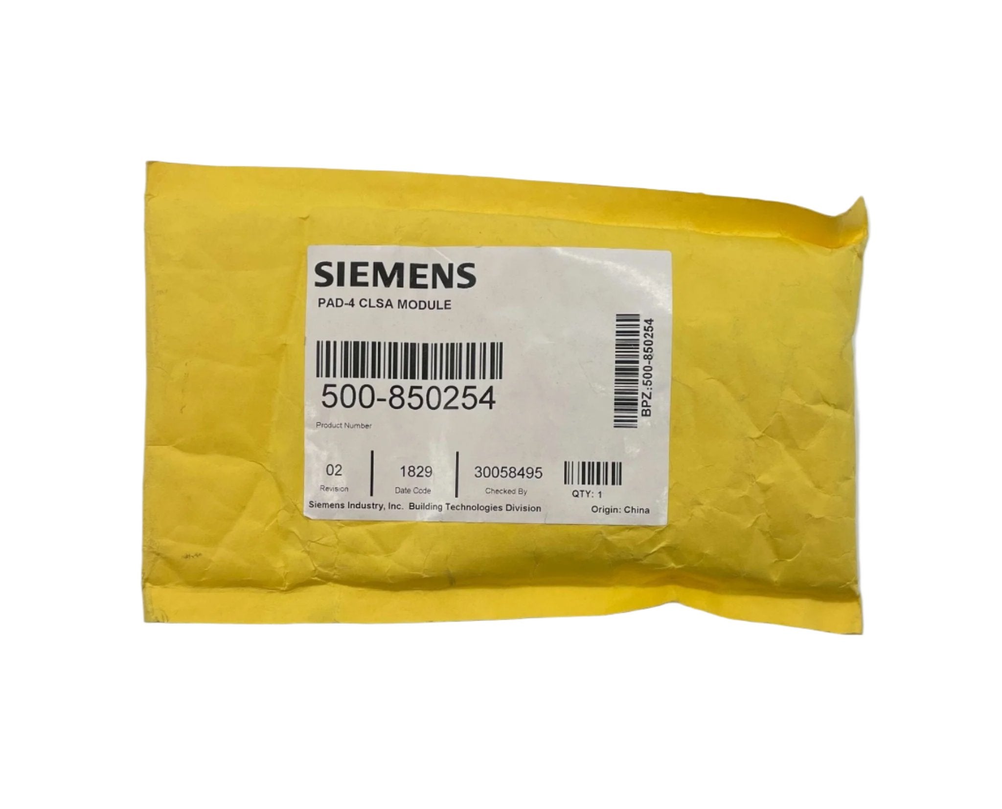 Siemens PAD-4-CLSA - The Fire Alarm Supplier