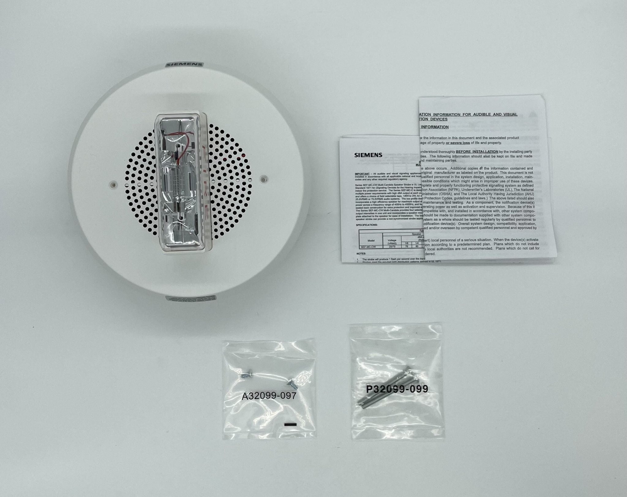 Siemens SEF-MC-CW - The Fire Alarm Supplier