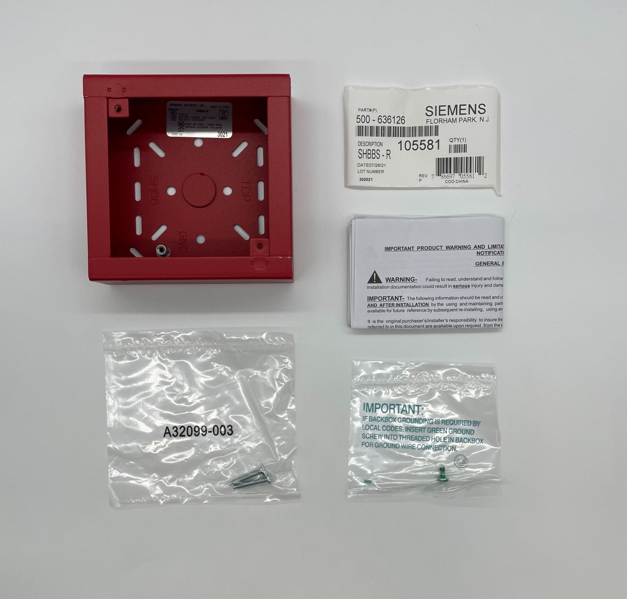 Siemens SHBBS-R - The Fire Alarm Supplier