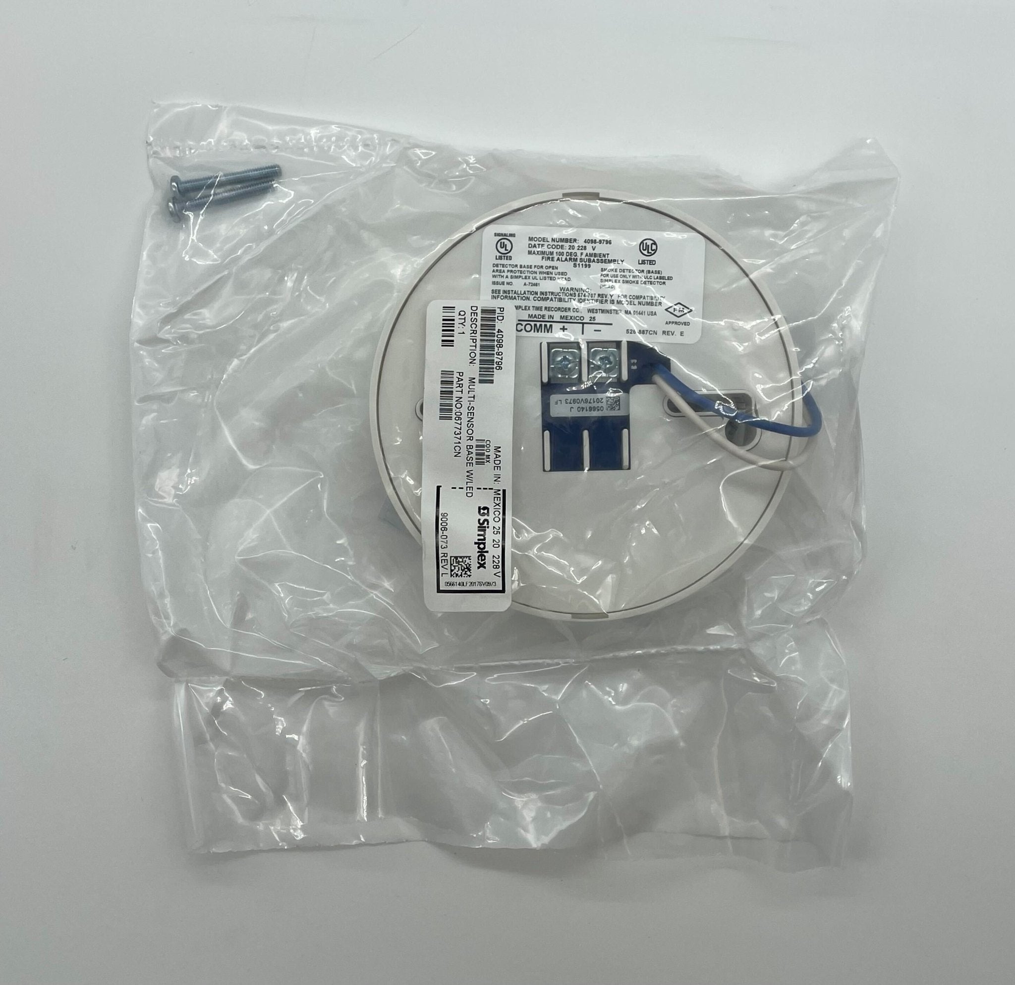 Simplex 4098-9796 Multi Sensor Base W/ Led - The Fire Alarm Supplier