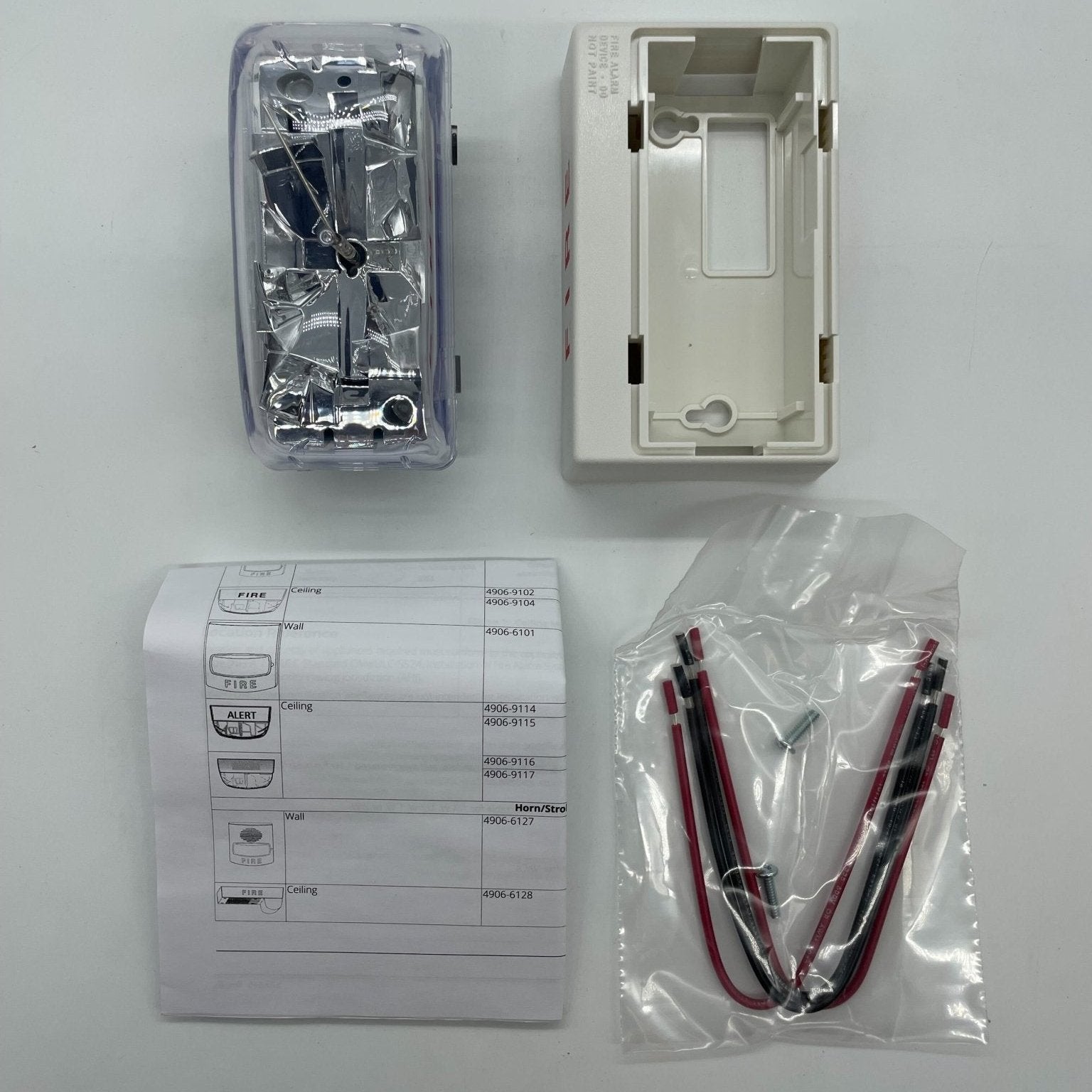 Simplex 4906-9104 Multi-Candela Ceiling Mount Strobe White - The Fire Alarm Supplier