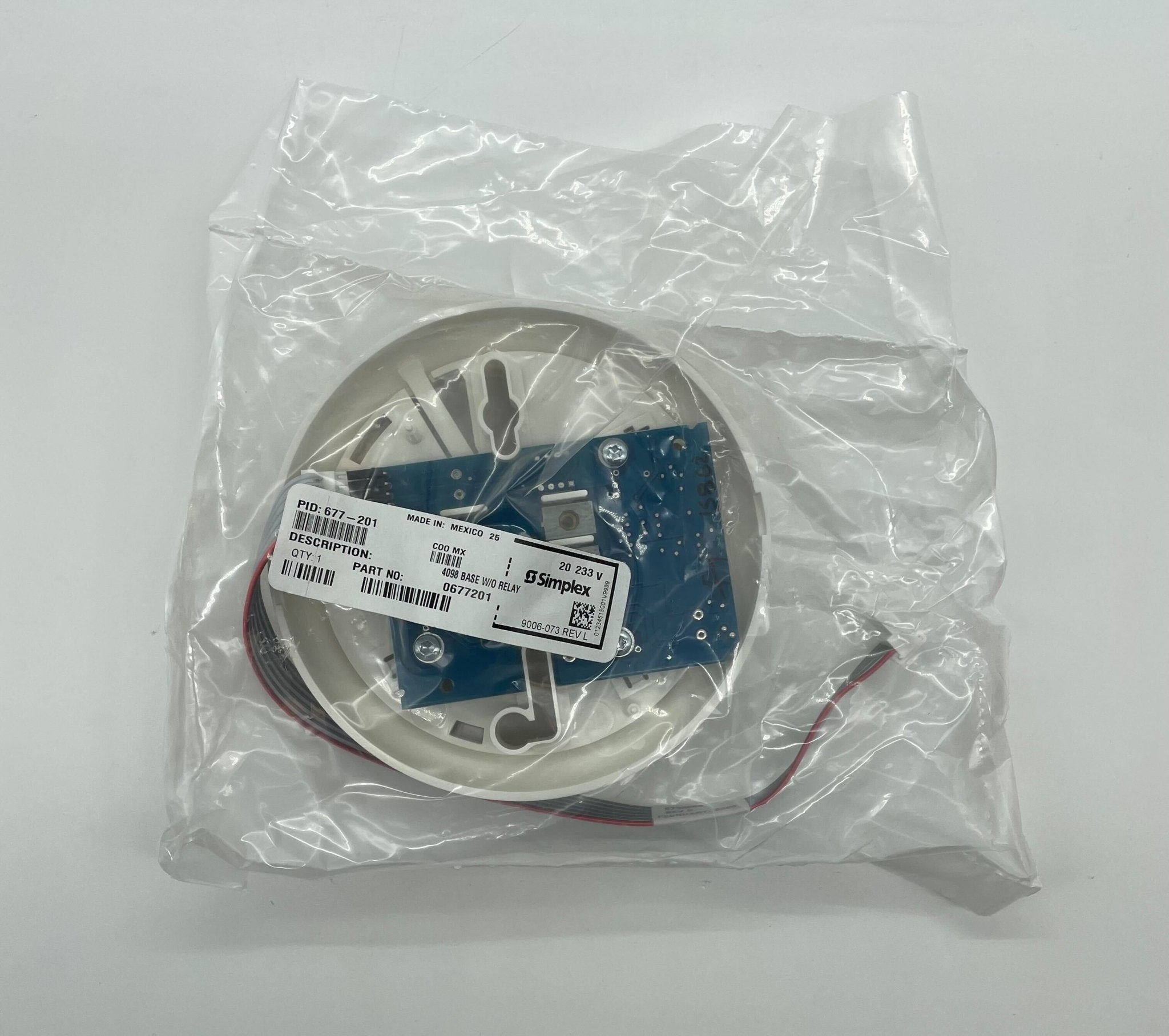 Simplex 677-201 Sensor Base With Relay - The Fire Alarm Supplier