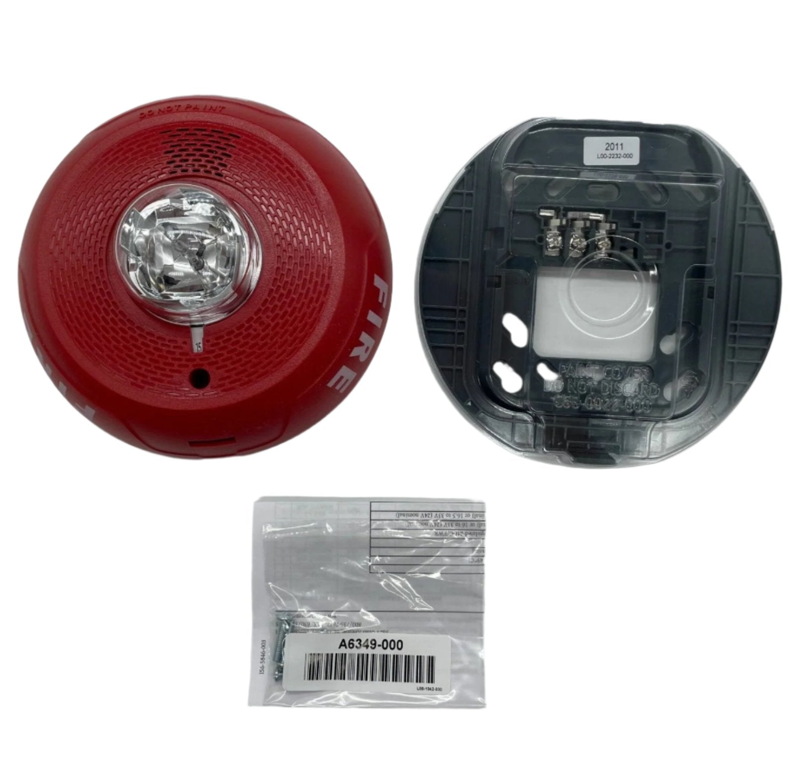 System Sensor PC2RL Ceiling Horn/Strobe Red - The Fire Alarm Supplier