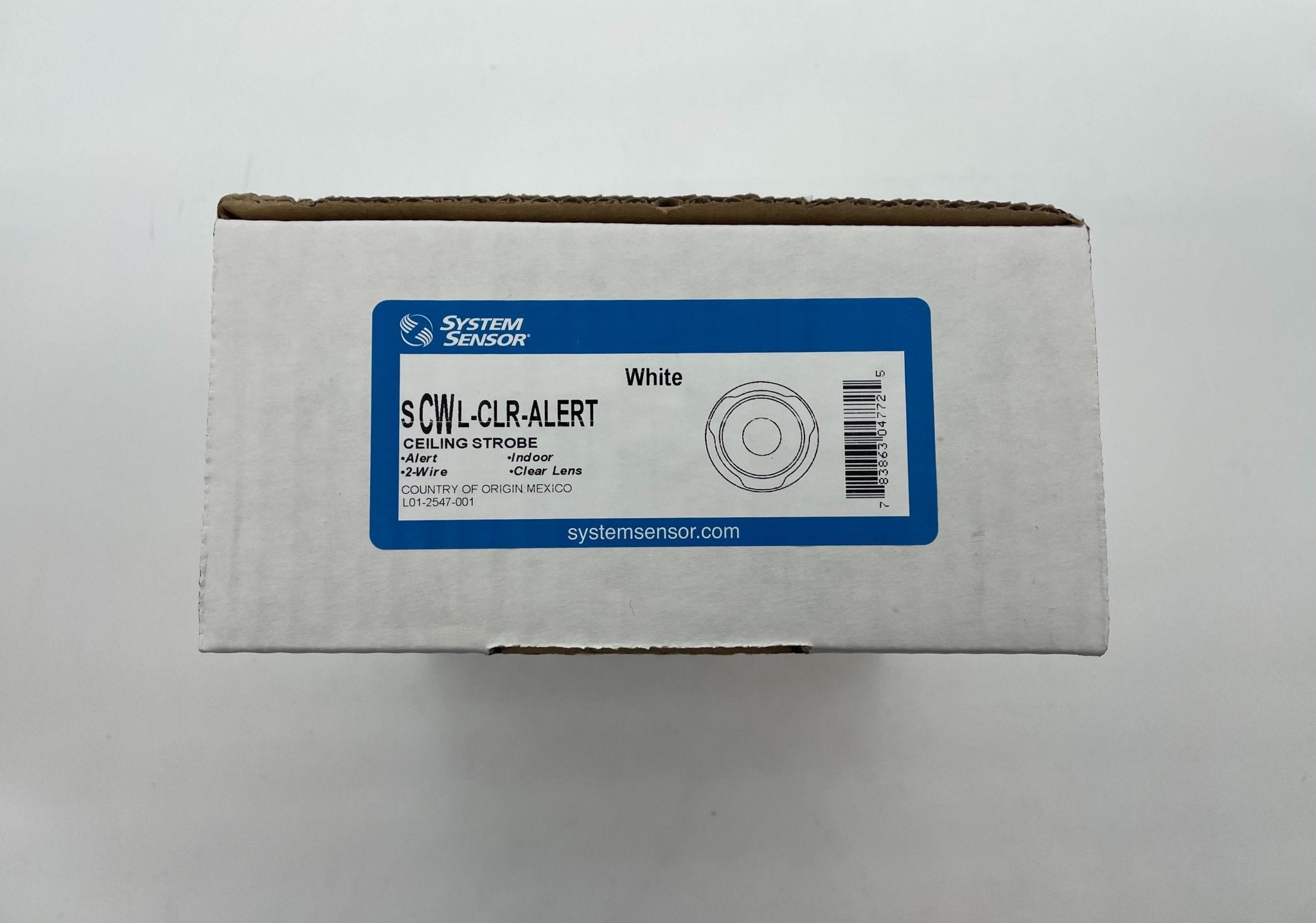 System Sensor SCWL-CLR-ALERT Wall Strobe Clear Lens - The Fire Alarm Supplier