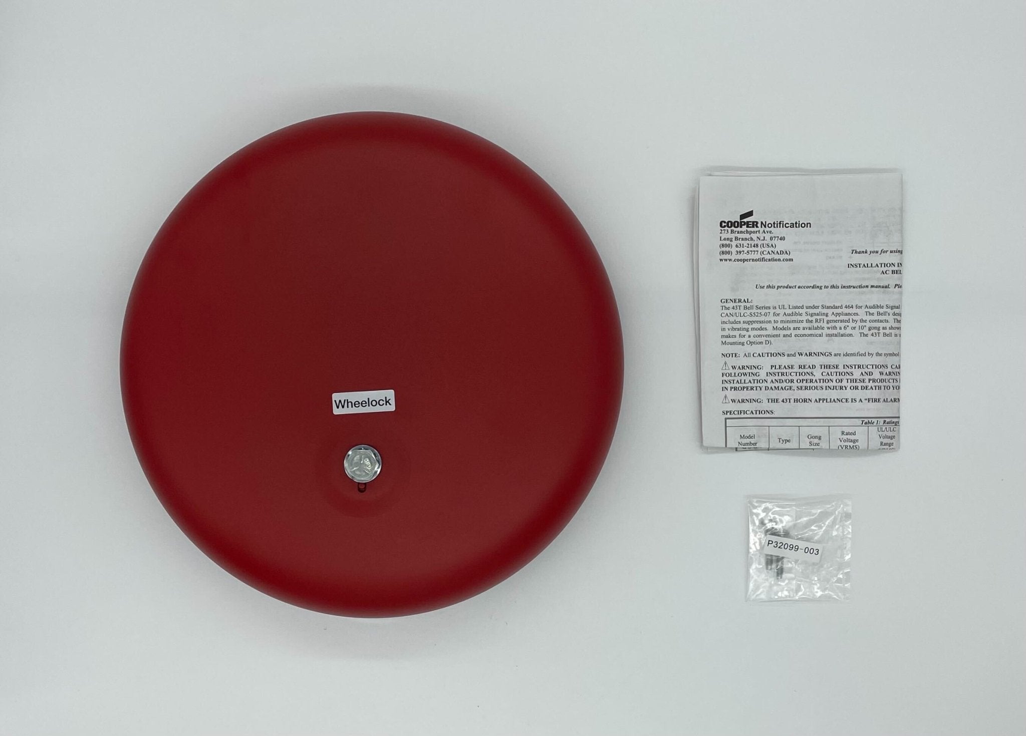 Wheelock 43T-G10-115-R - The Fire Alarm Supplier