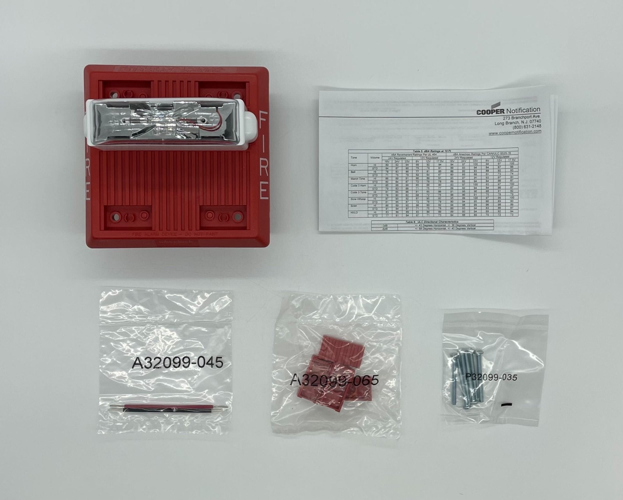 Wheelock MT-24MCW-FR 8-Multitone Strobe Wall - The Fire Alarm Supplier