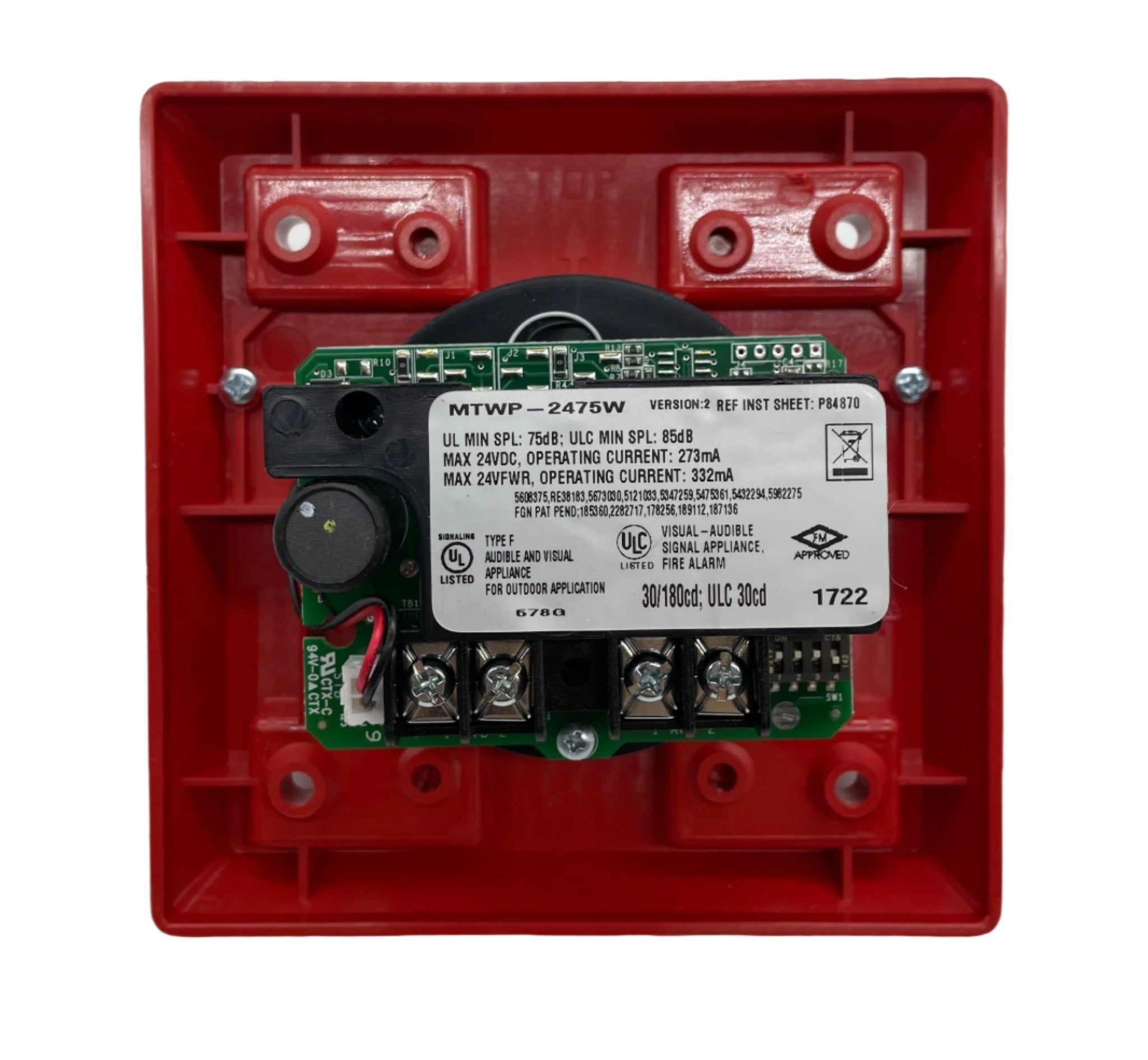 Wheelock MTWP-2475W-FR - The Fire Alarm Supplier